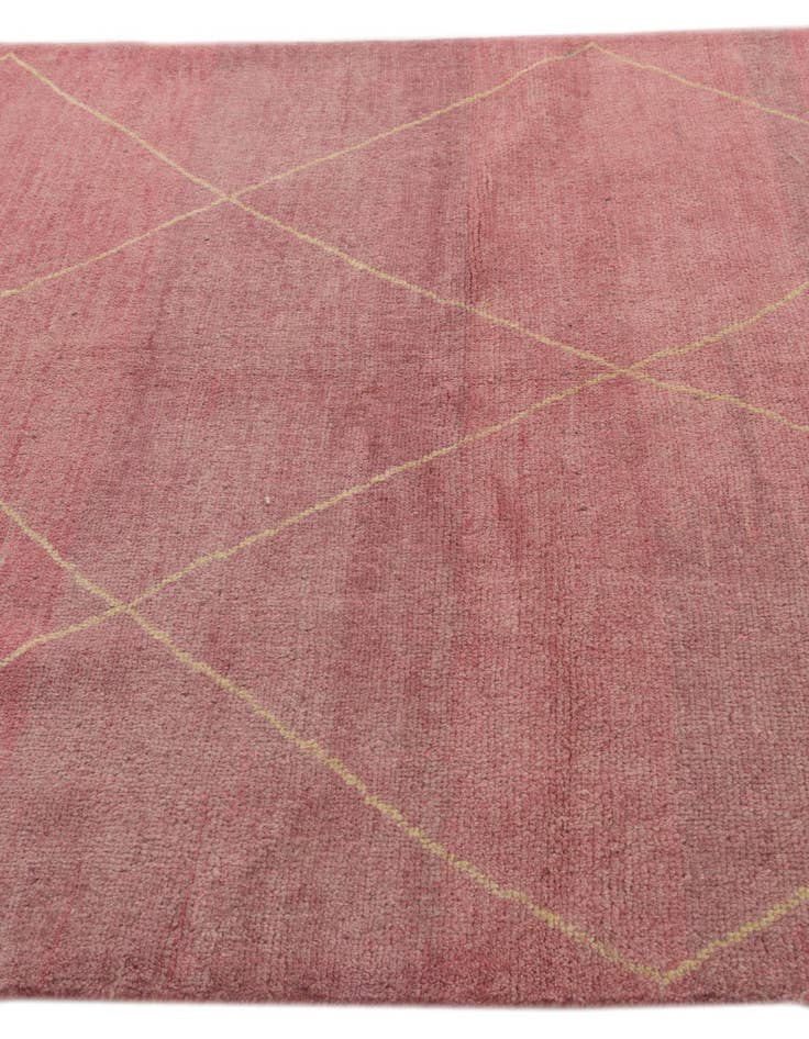 Detail image of  5' 9 x 8' 2  Hand Knotted Moroccan Wool Rug