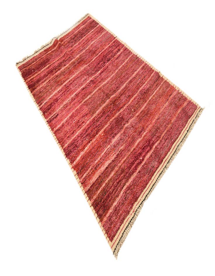 Detail image of  4' 1 x 6' 5  Hand Knotted Moroccan Wool Rug