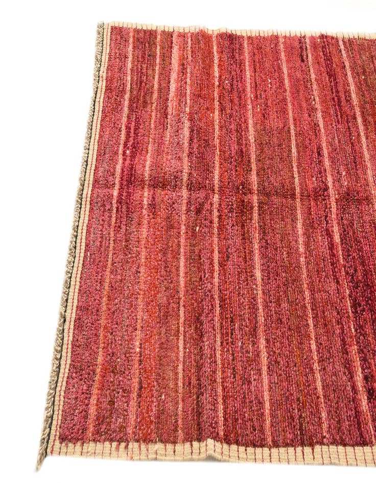 Detail image of  4' 1 x 6' 5  Hand Knotted Moroccan Wool Rug