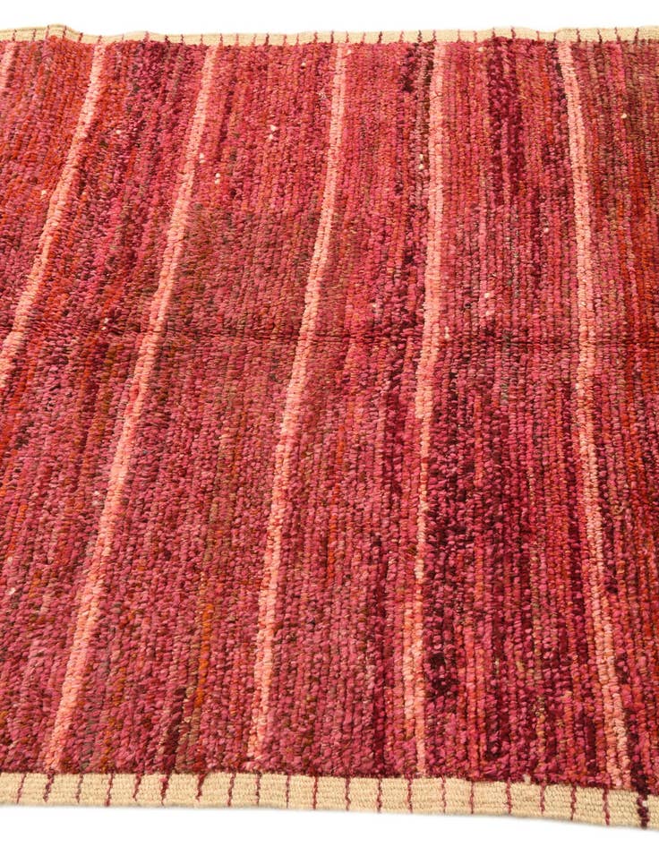 Detail image of  4' 1 x 6' 5  Hand Knotted Moroccan Wool Rug