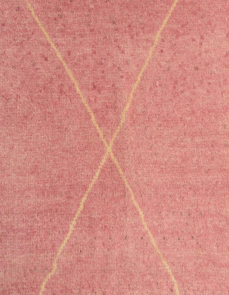 Detail image of  4' 7 x 6' 7  Hand Knotted Moroccan Wool Rug