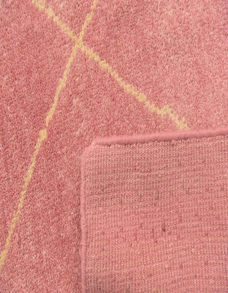 Detail image of  4' 7 x 6' 7  Hand Knotted Moroccan Wool Rug