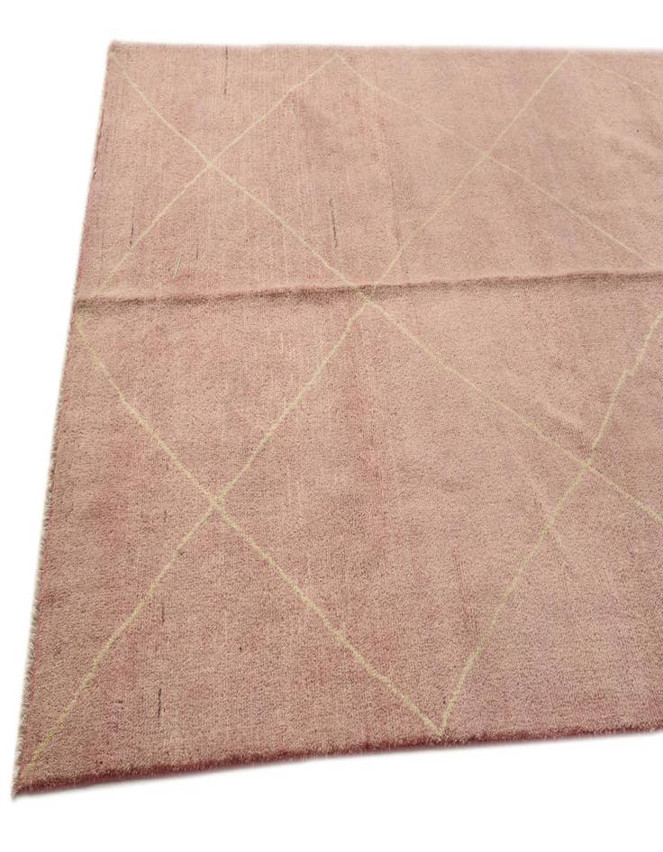 Detail image of  5' 8 x 7' 10  Hand Knotted Moroccan Wool Rug