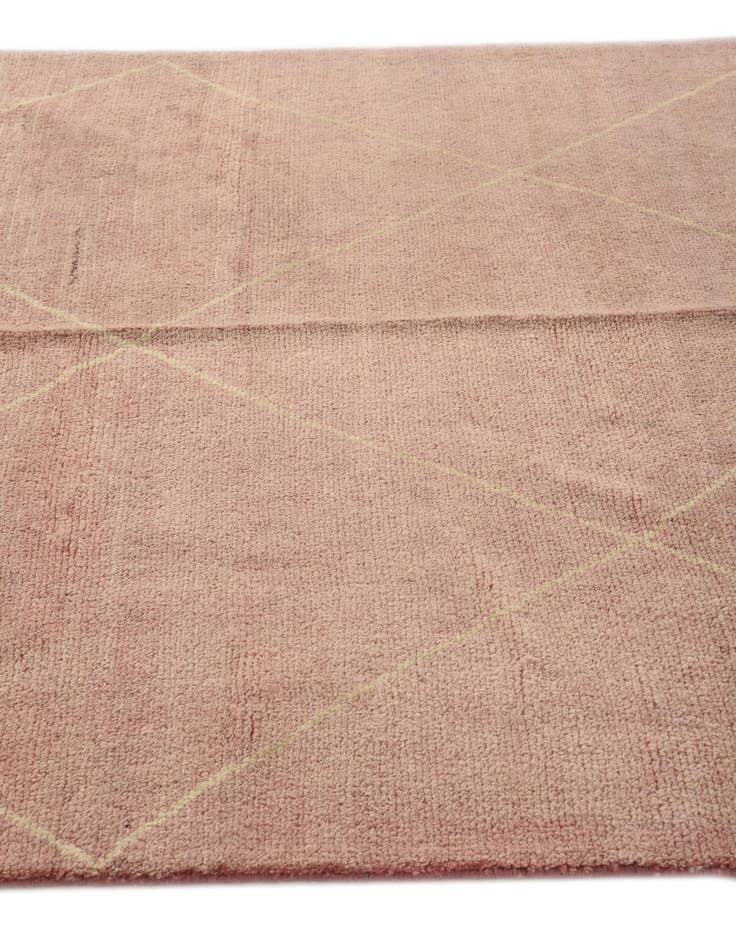 Detail image of  5' 8 x 7' 10  Hand Knotted Moroccan Wool Rug