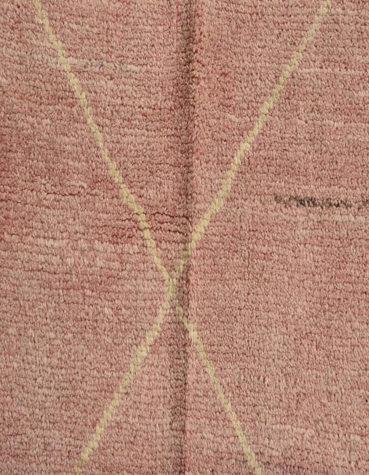 Detail image of  5' 8 x 7' 10  Hand Knotted Moroccan Wool Rug