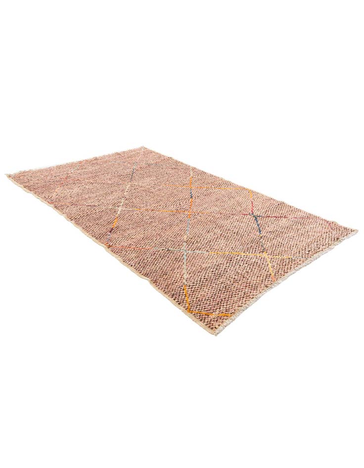 Detail image of  5' 1 x 8' 1  Hand Knotted Moroccan Wool Rug