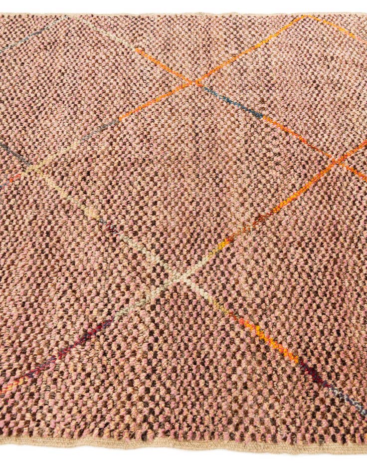 Detail image of  5' 1 x 8' 1  Hand Knotted Moroccan Wool Rug