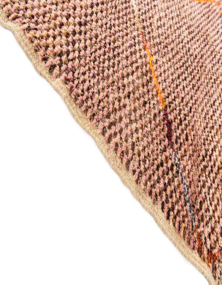 Detail image of  5' 1 x 8' 1  Hand Knotted Moroccan Wool Rug