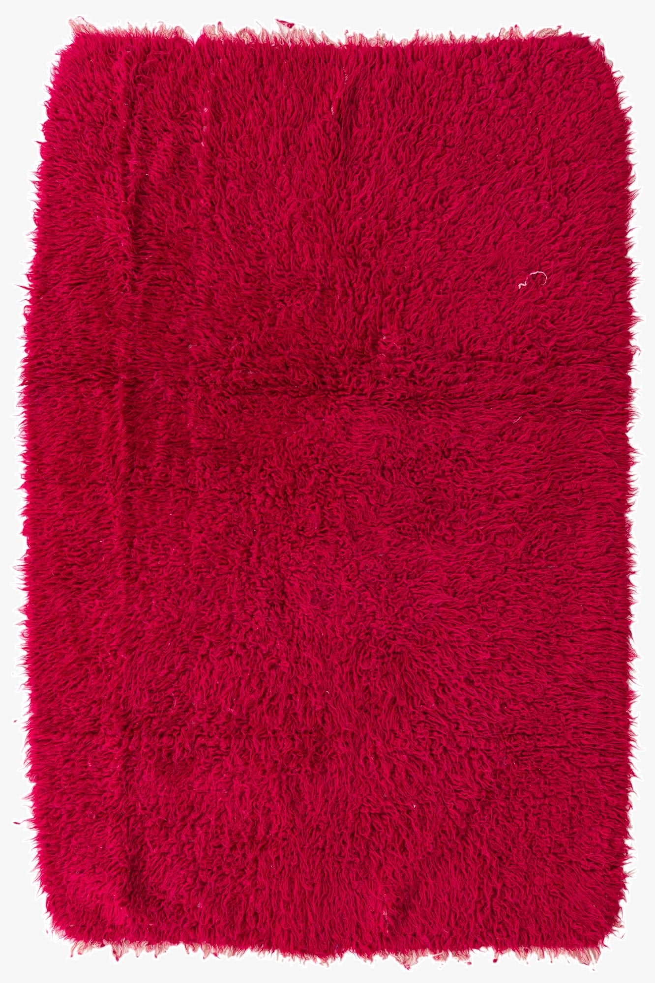  4' 5 x 6' 7  Hand Knotted Moroccan Wool Rug