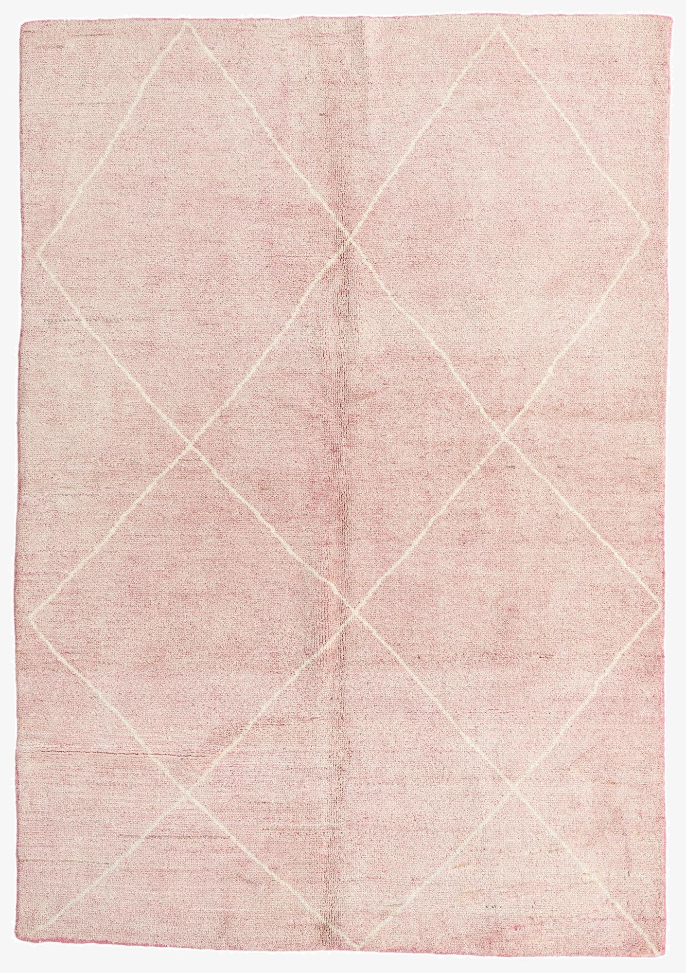  5' 6 x 8'  Hand Knotted Moroccan Wool Rug