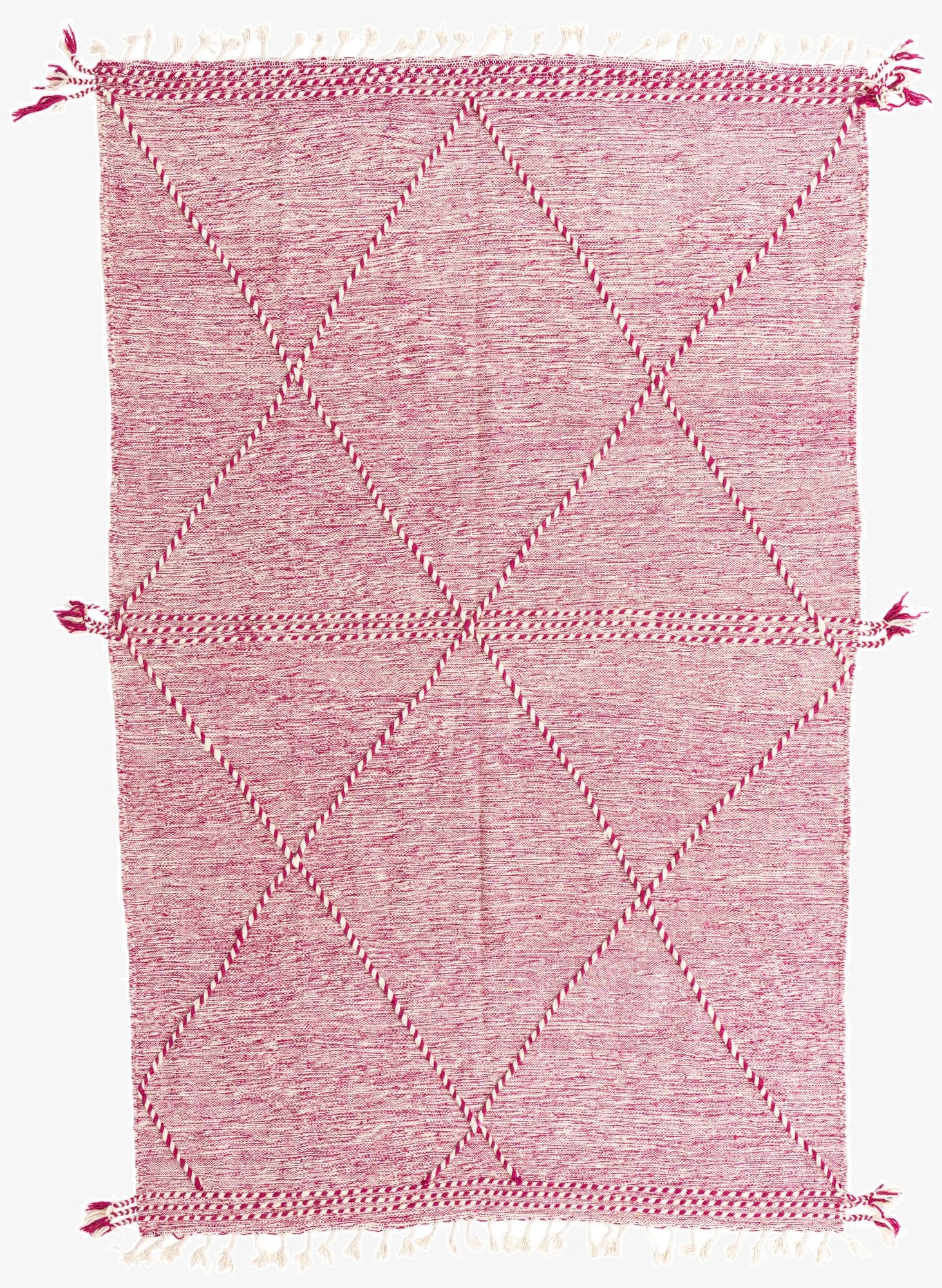  6' 4 x 9' 9  Hand Knotted Moroccan Wool Rug