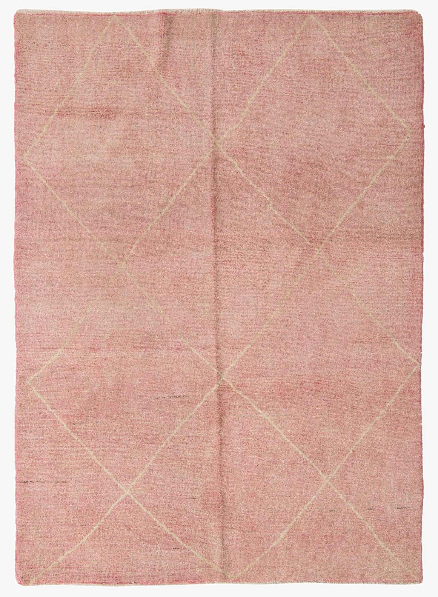  5' 8 x 7' 10  Hand Knotted Moroccan Wool Rug