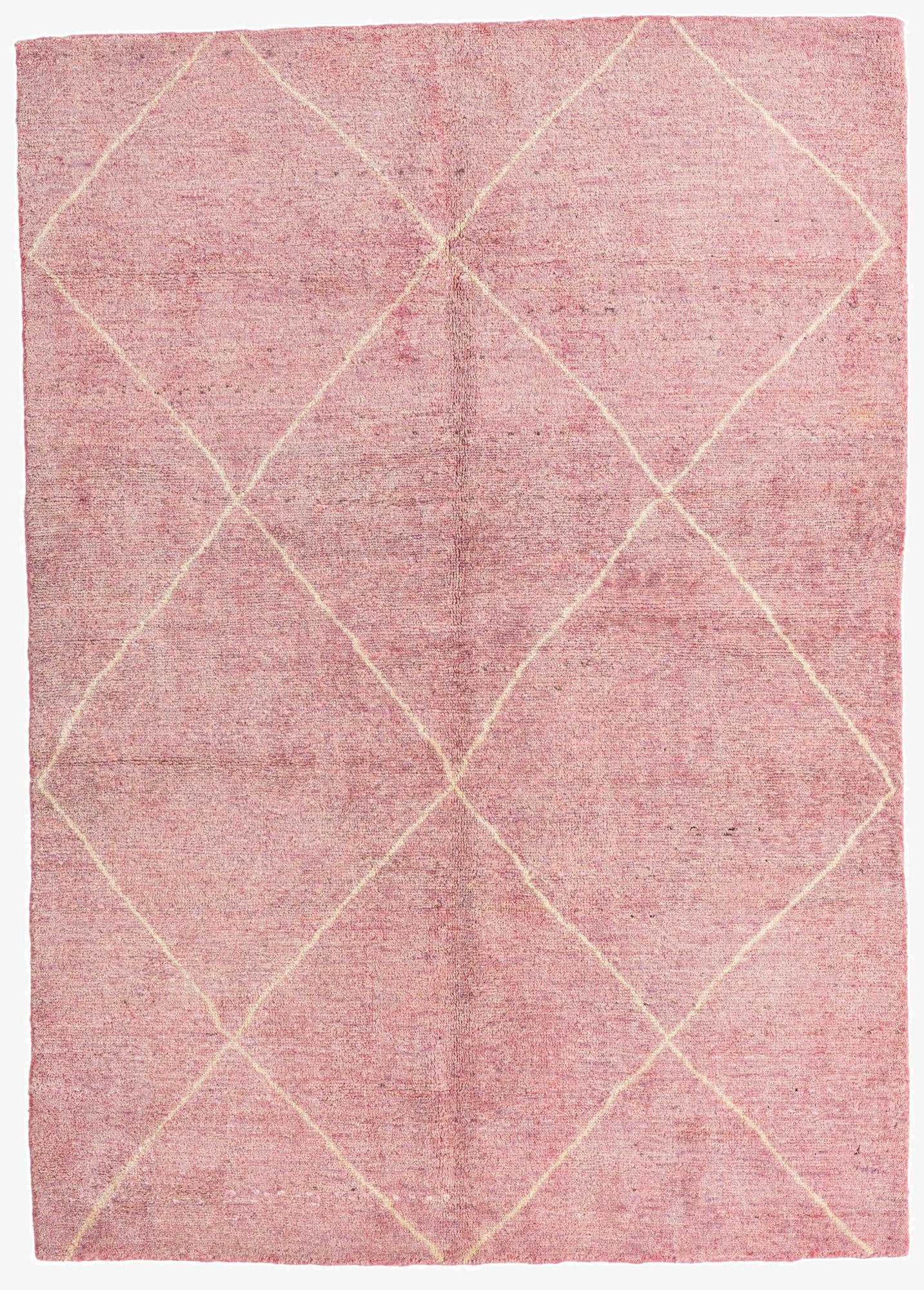  5' 6 x 7' 10  Hand Knotted Moroccan Wool Rug