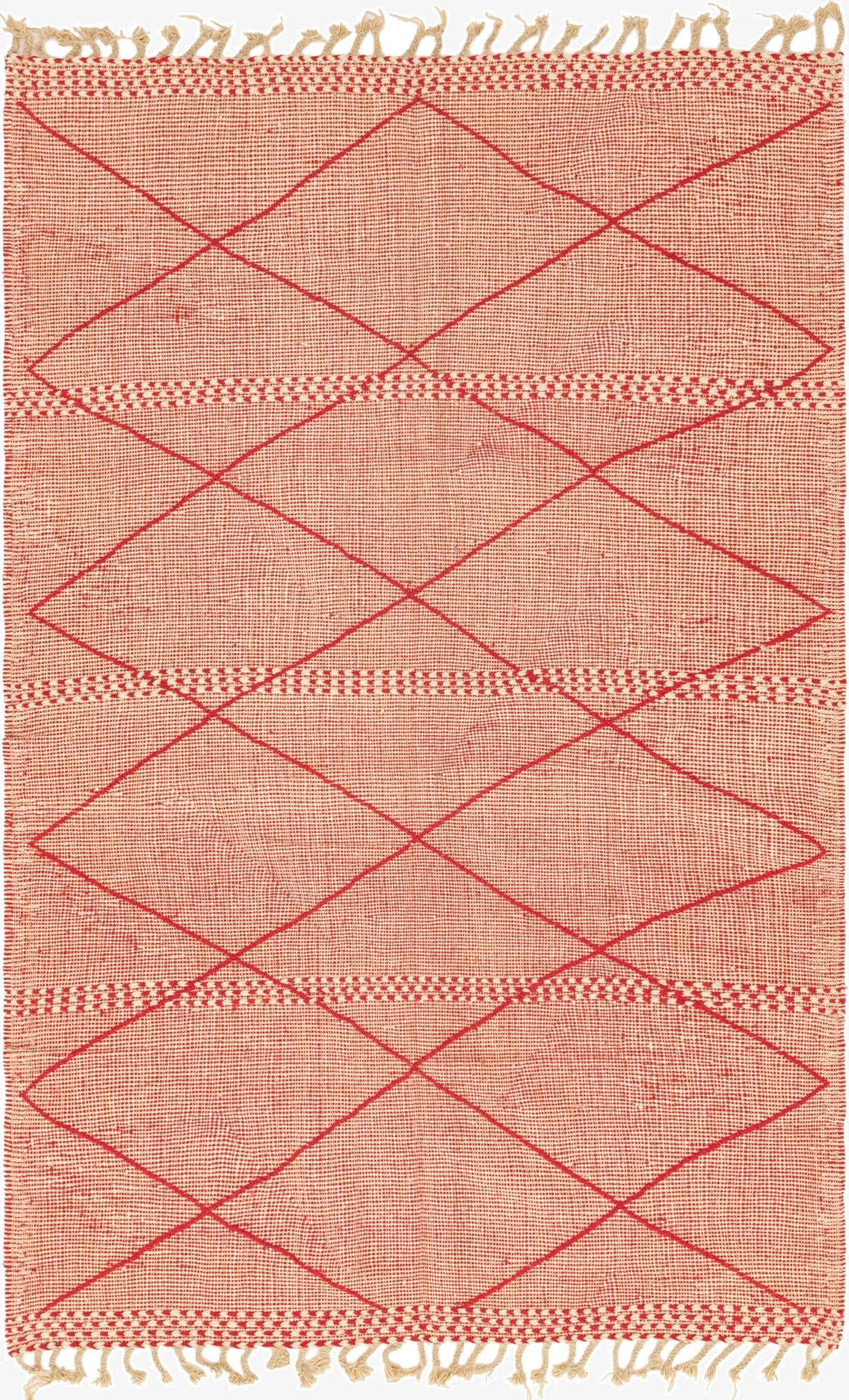  6' 2 x 9' 9  Hand Knotted Moroccan Wool Rug