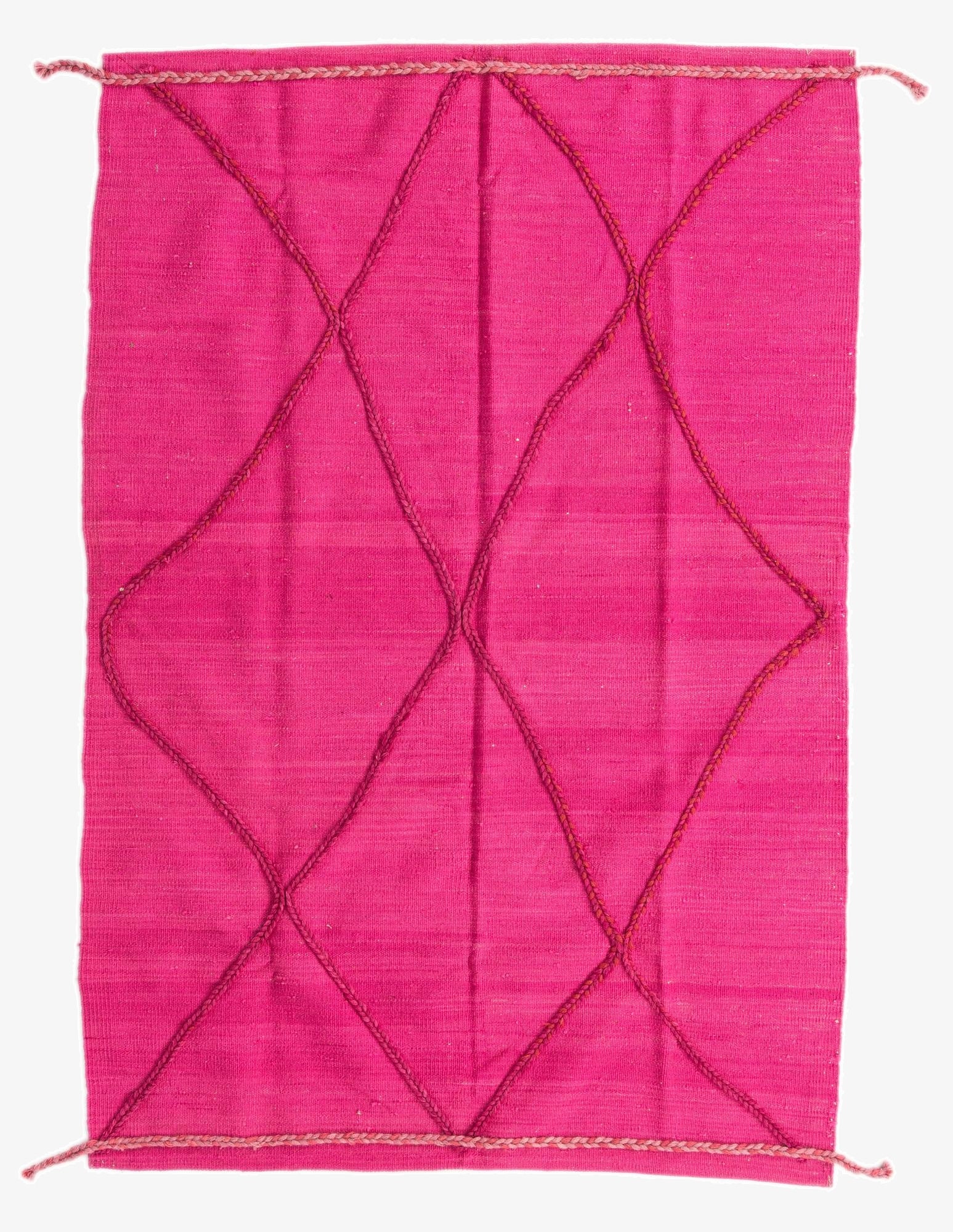  4' 1 x 6'  Hand Knotted Moroccan Wool Rug