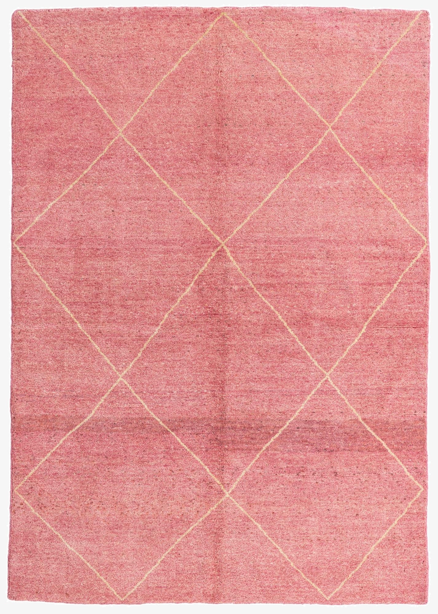  5' 7 x 8'  Hand Knotted Moroccan Wool Rug