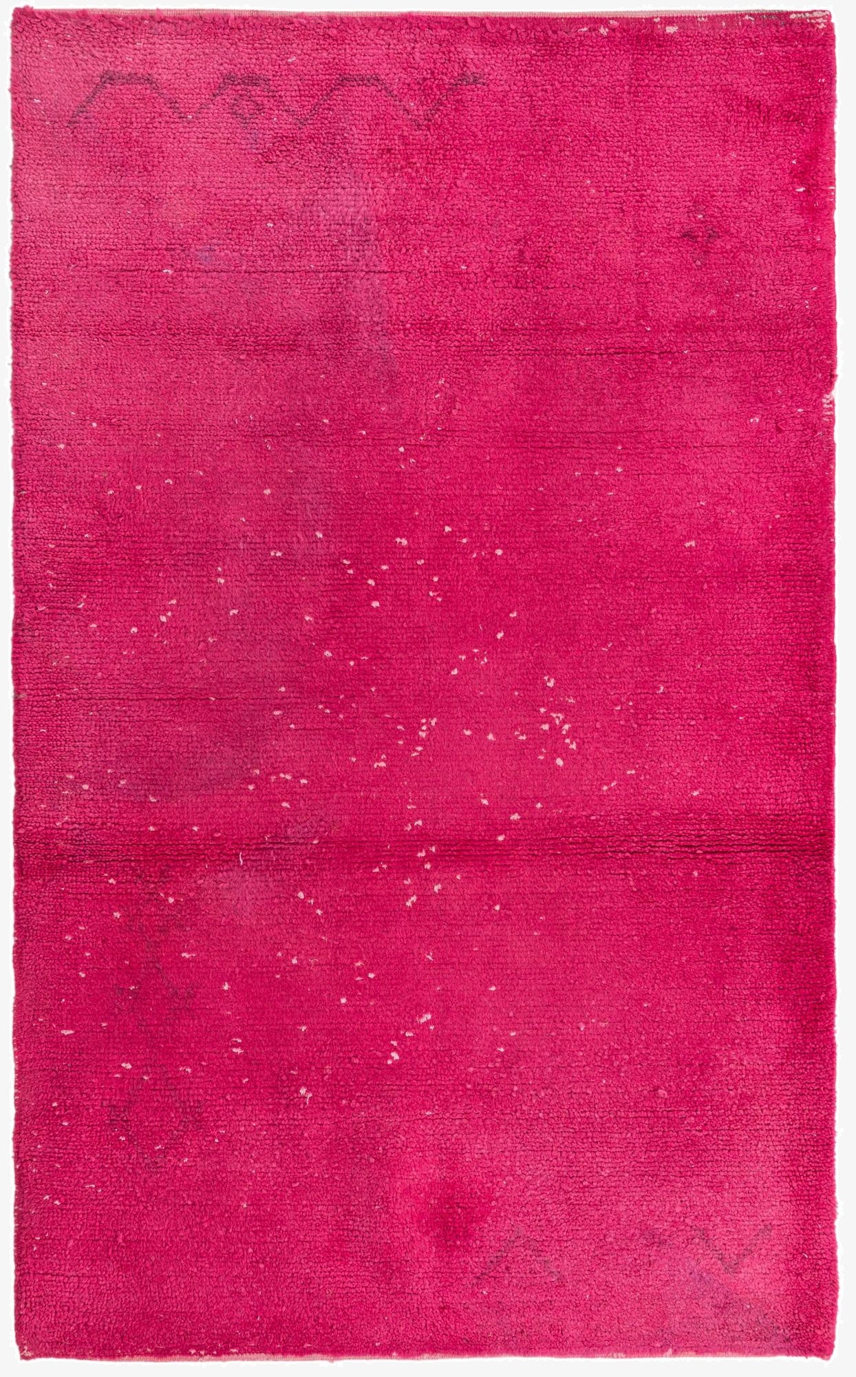  3' 11 x 6' 4  Hand Knotted Moroccan Wool Rug