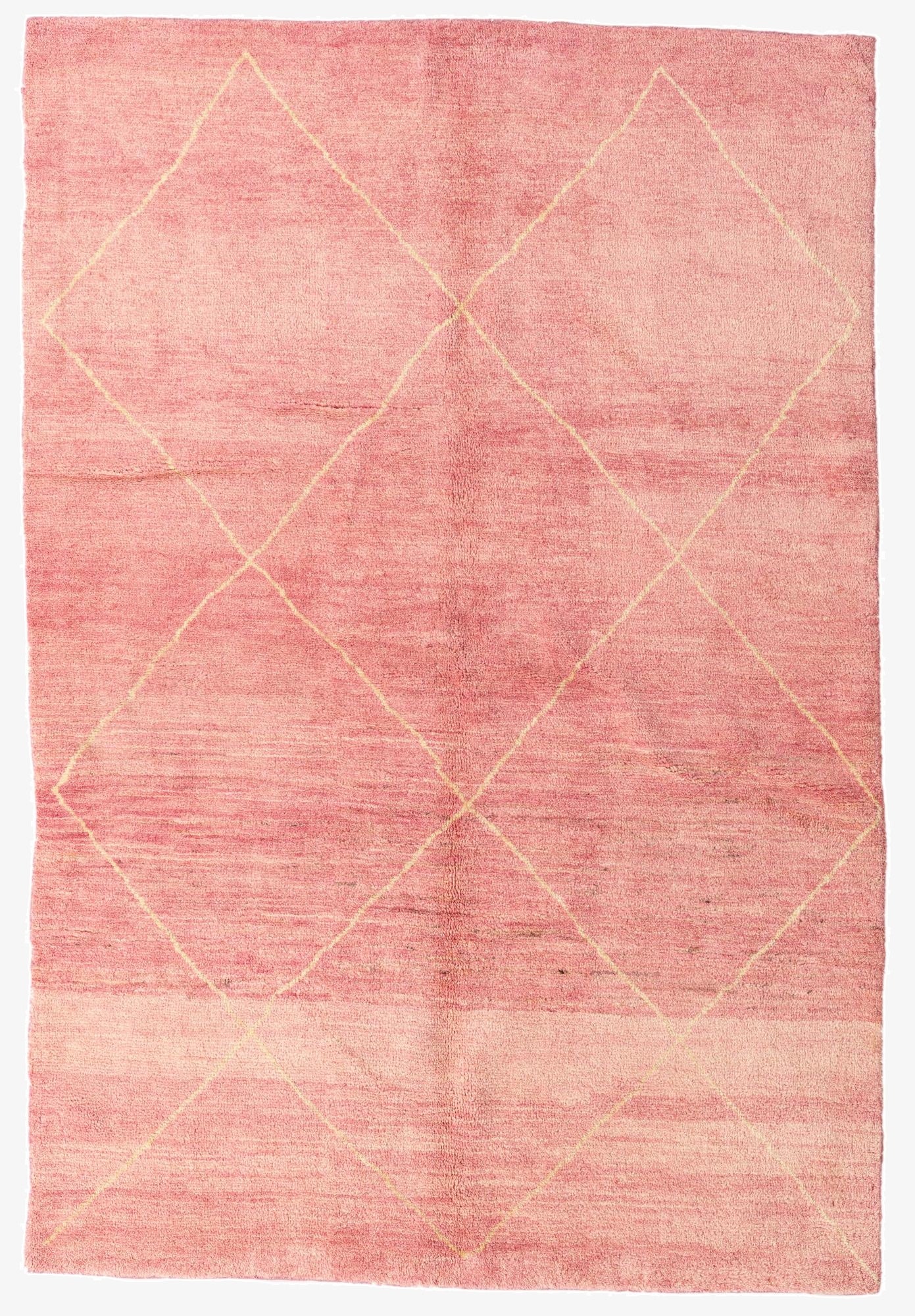  5' 7 x 8' 3  Hand Knotted Moroccan Wool Rug