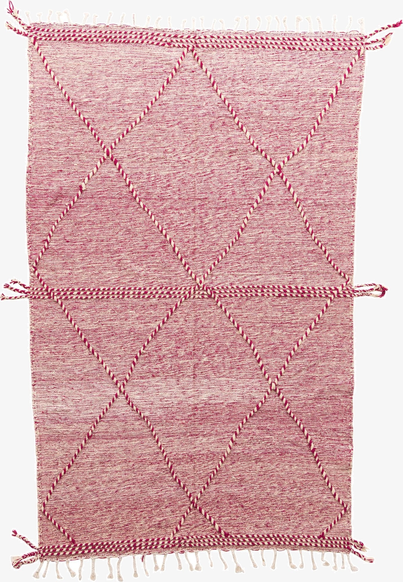  6' 2 x 9' 10  Hand Knotted Moroccan Wool Rug