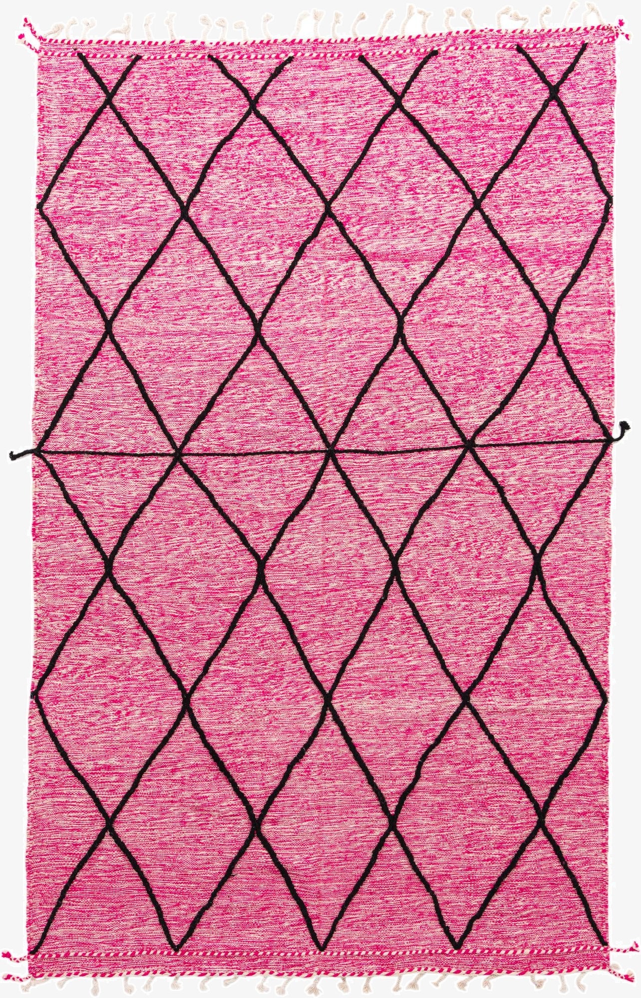  6' 6 x 10' 7  Hand Knotted Moroccan Wool Rug