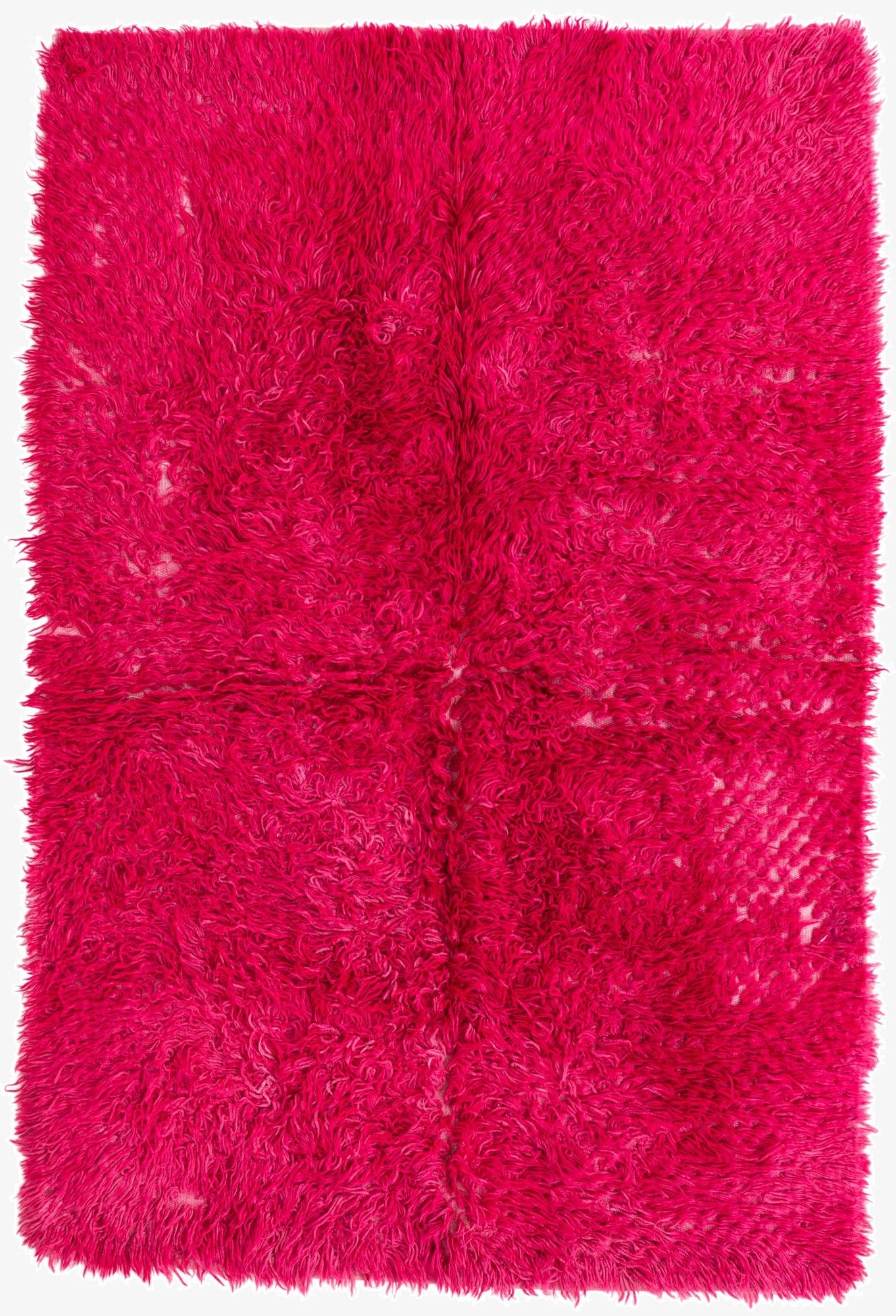  4' 5 x 6' 8  Hand Knotted Moroccan Wool Rug