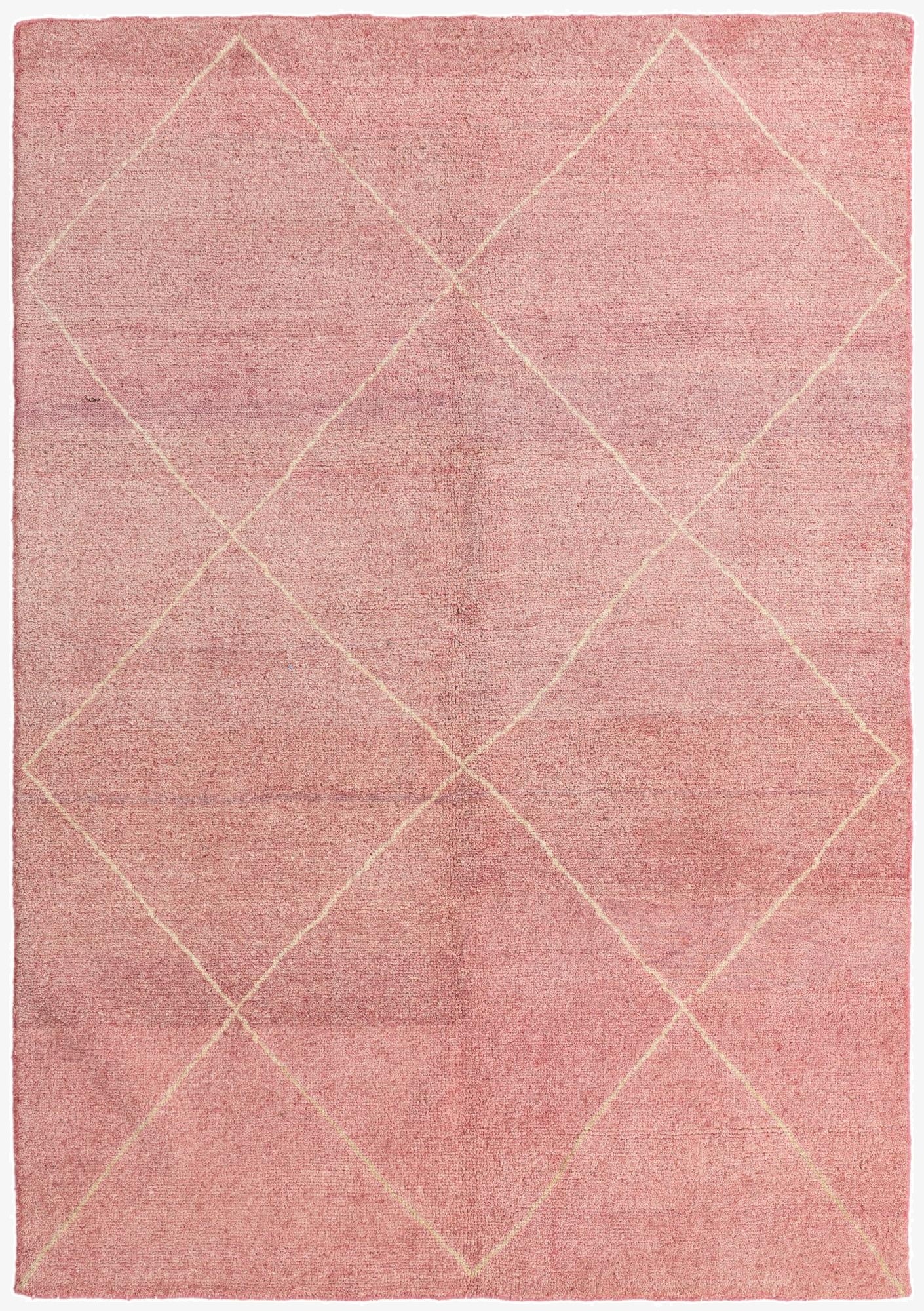  5' 6 x 7' 10  Hand Knotted Moroccan Wool Rug