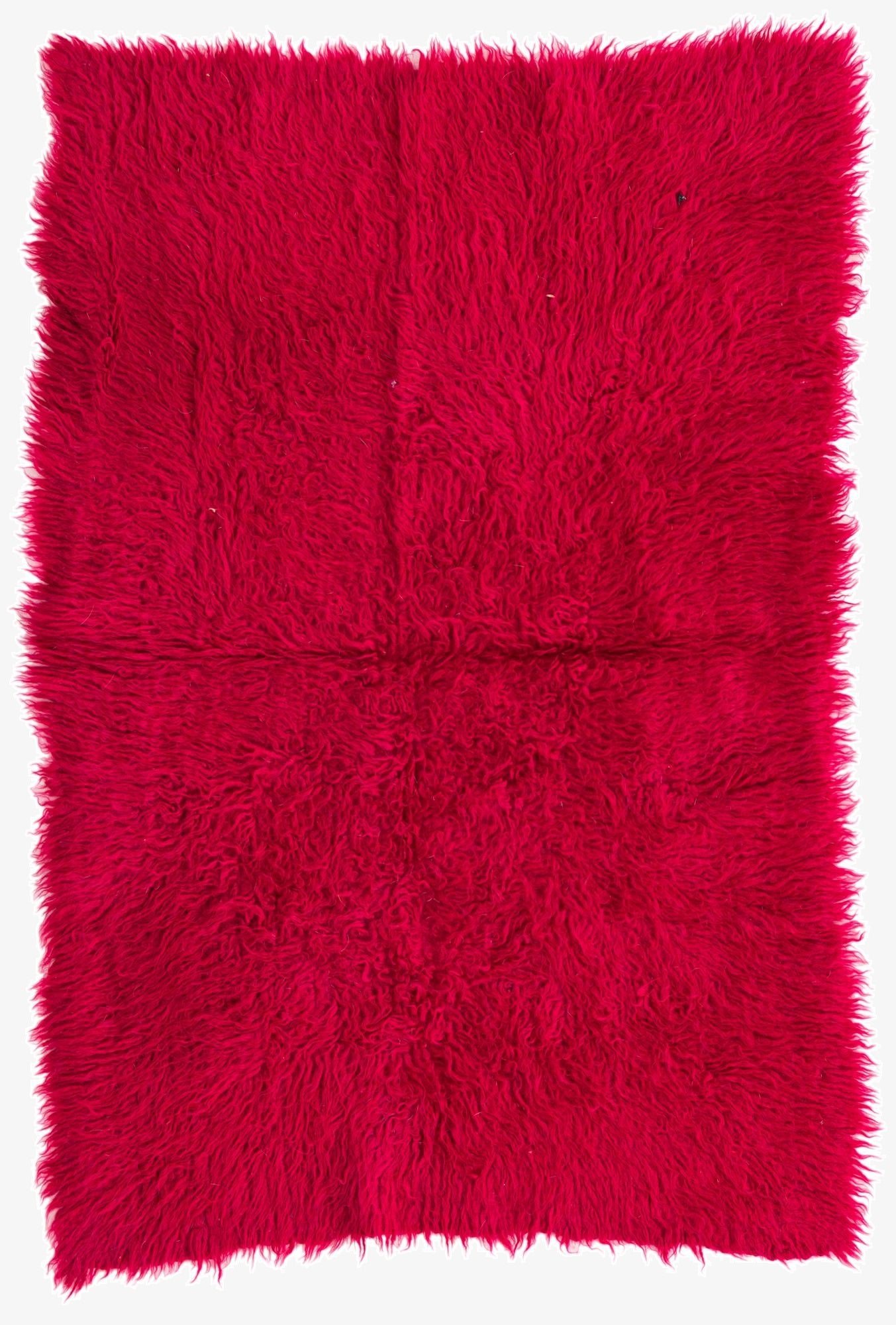  2' 9 x 4' 1  Hand Knotted Moroccan Wool Rug