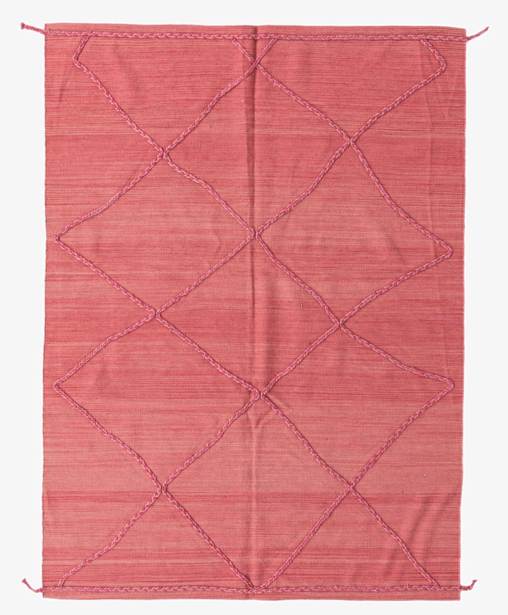  5' 8 x 7' 10  Hand Knotted Moroccan Wool Rug