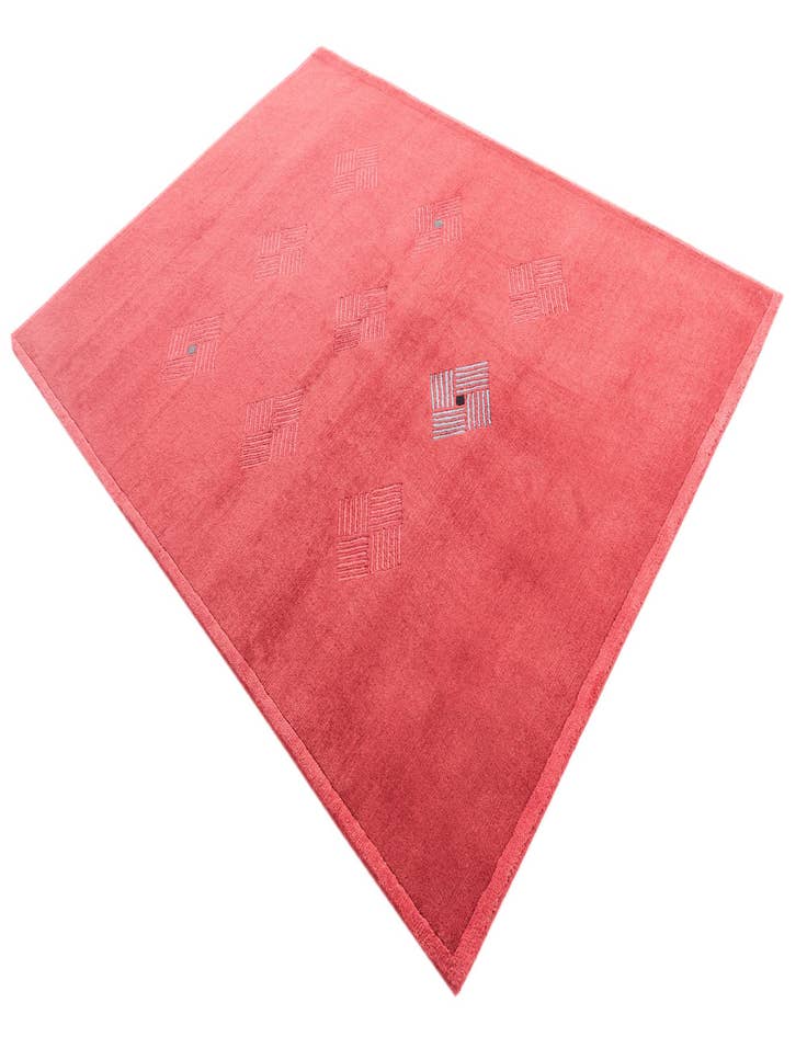 Detail image of  5' 8 x 7' 9  Hand Knotted Nepal Wool Rug