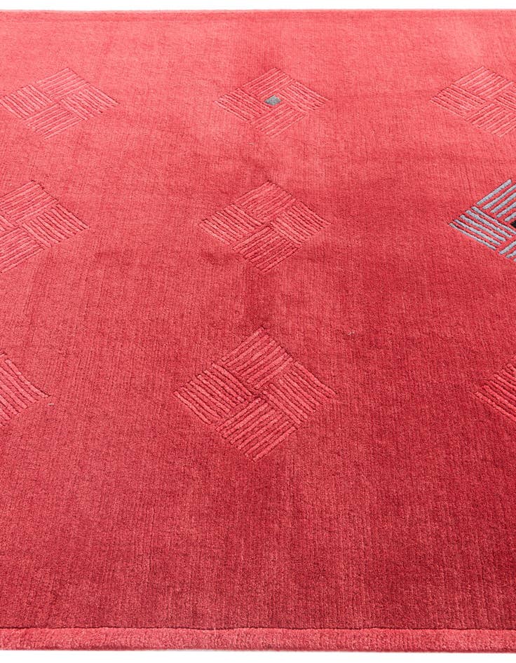 Detail image of  5' 8 x 7' 9  Hand Knotted Nepal Wool Rug