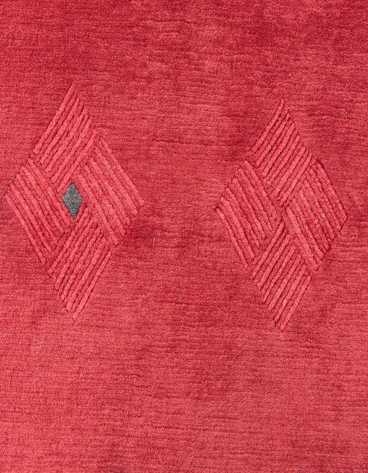 Detail image of  5' 8 x 7' 9  Hand Knotted Nepal Wool Rug