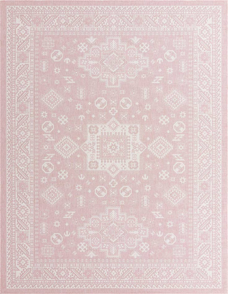 Detail image of  7' 10 x 11'  Washable Aztec Indoor / Outdoor Rug