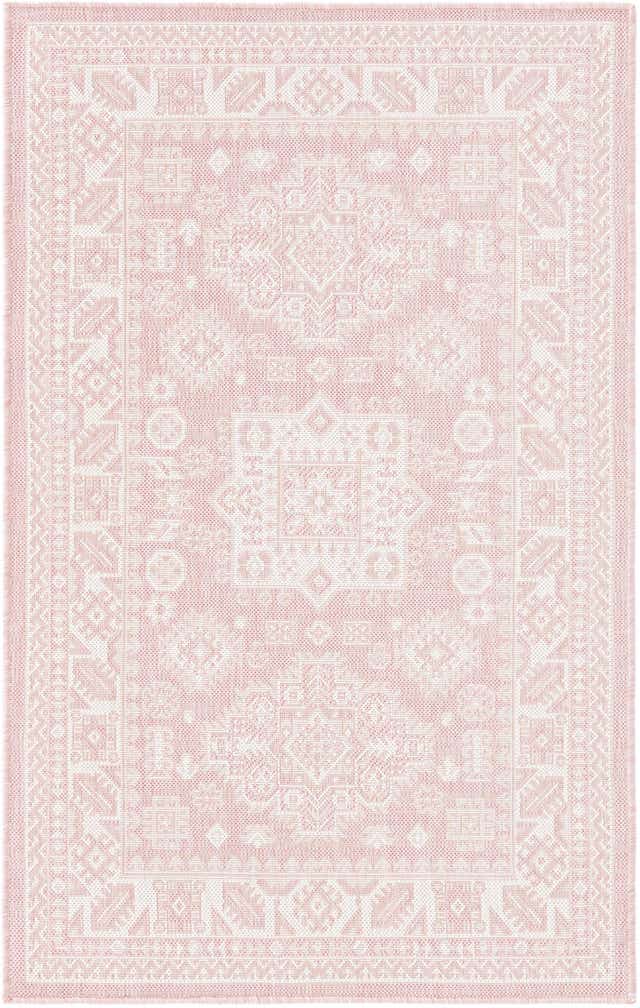 Pink 3' 3 x 5' 3 Aztec Indoor / Outdoor Rug | Rugs.com