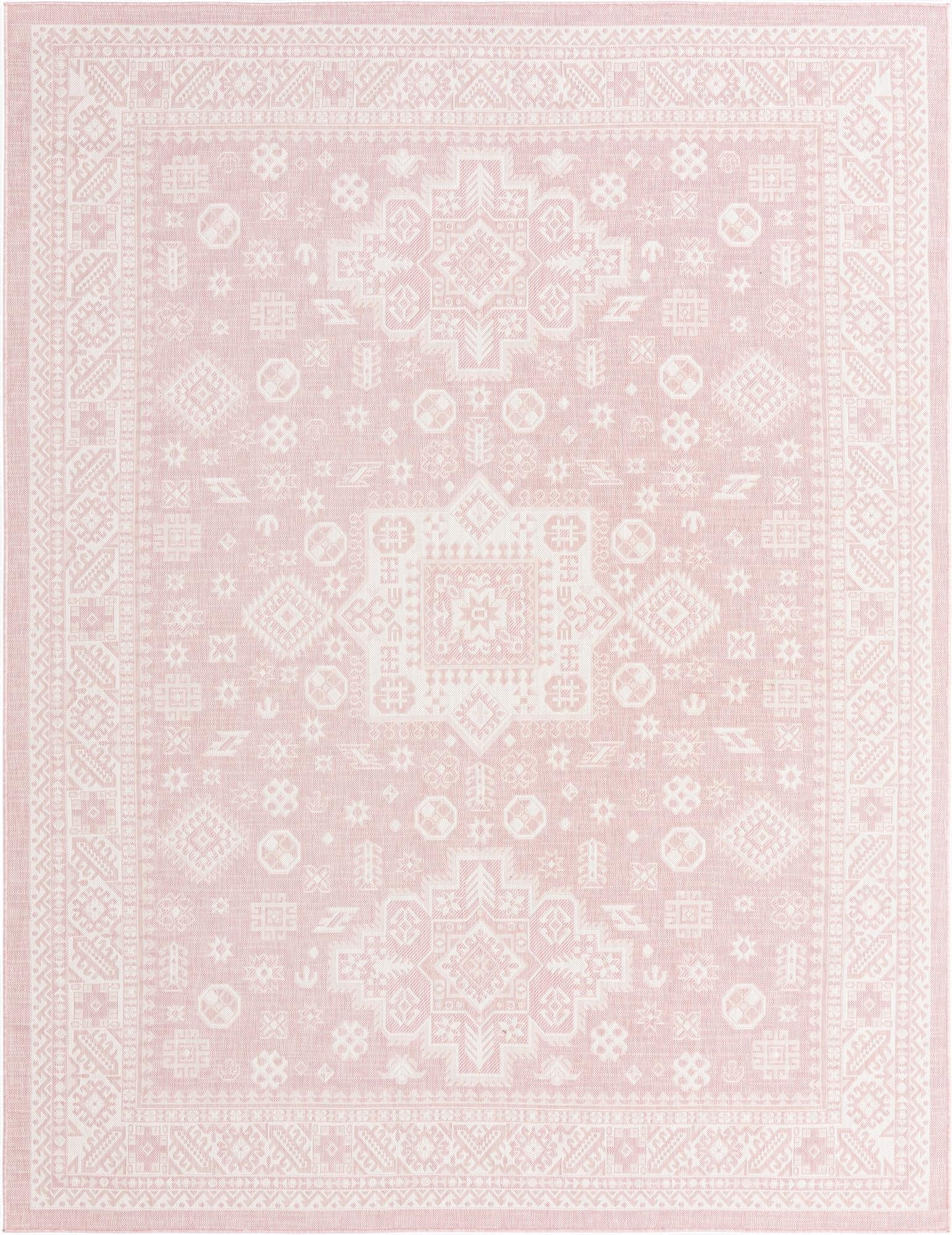  9' x 12'  Washable Aztec Indoor / Outdoor Rug