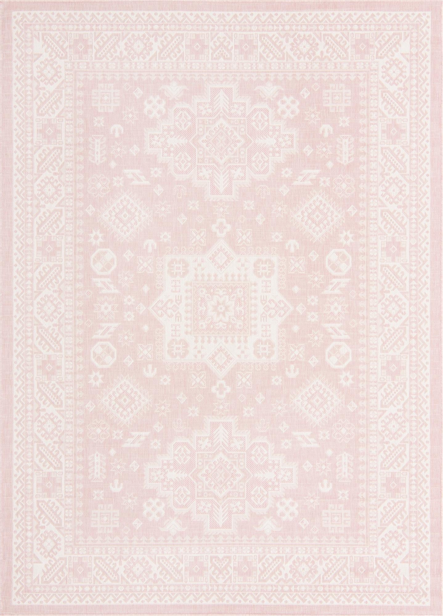  7' x 10'  Washable Aztec Indoor / Outdoor Rug