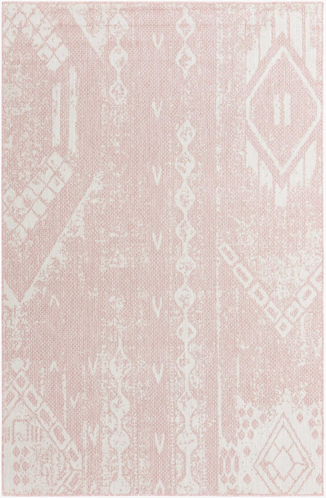  5' 3 x 8'  Washable Bohemian Indoor / Outdoor Rug