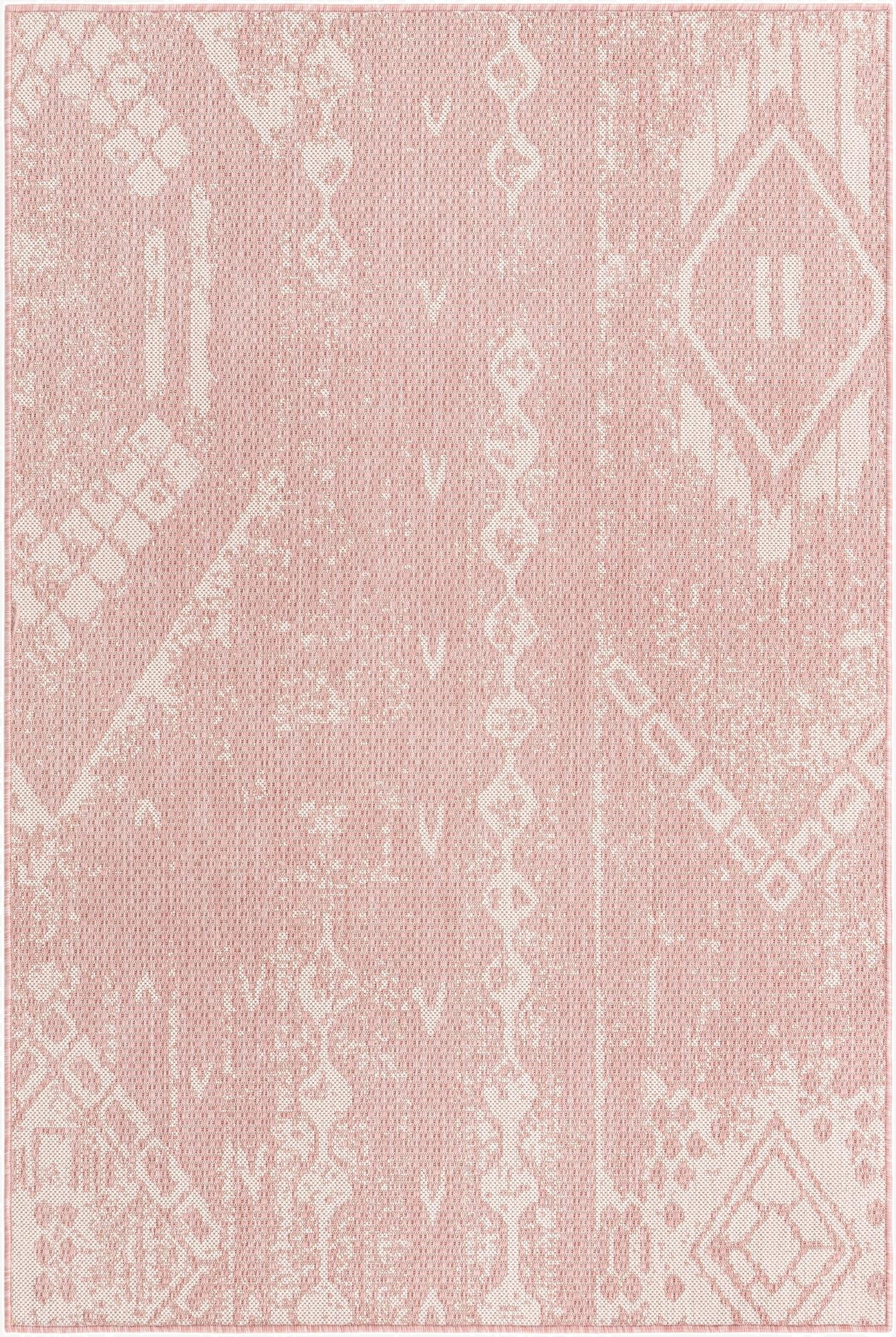  4' x 6'  Washable Bohemian Indoor / Outdoor Rug