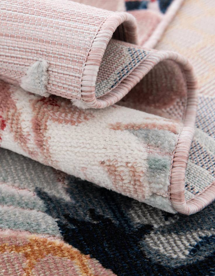 Detail image of  8' 2 x 10'  Washable Botanical Indoor / Outdoor Rug