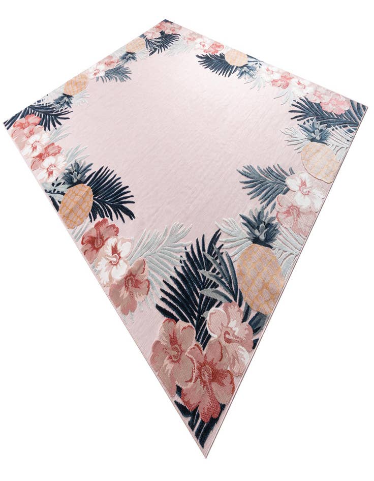 Detail image of  9' 9 x 12'  Washable Botanical Indoor / Outdoor Rug