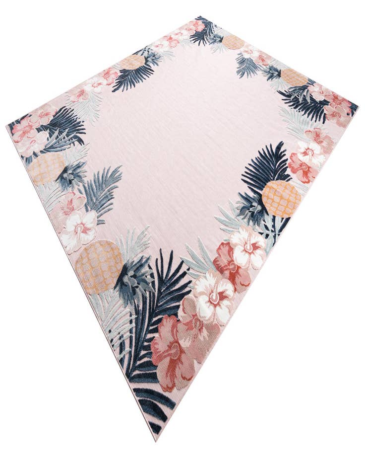 Detail image of  9' 9 x 12'  Washable Botanical Indoor / Outdoor Rug