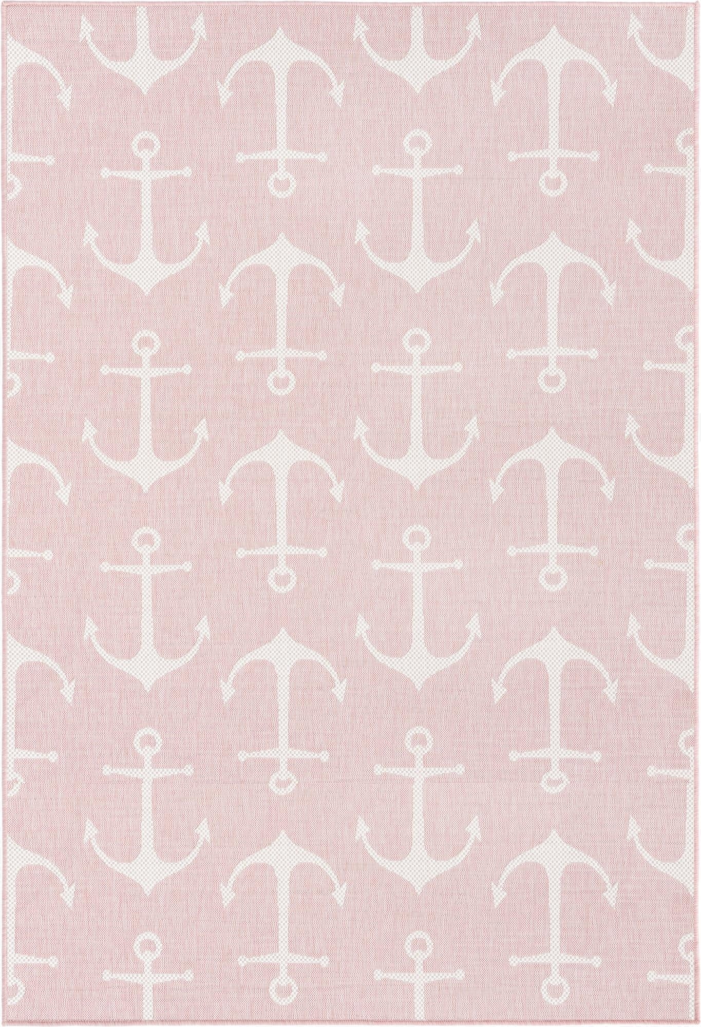  5' 3 x 8'  Washable Coastal Indoor / Outdoor Rug