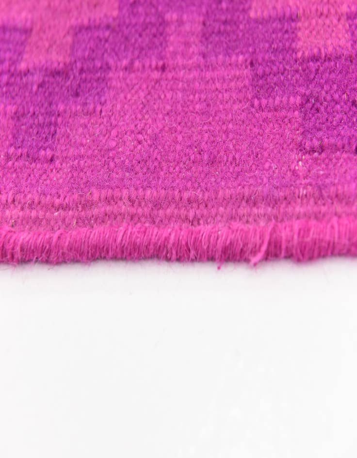 Detail image of  7' 2 x 9' 10  Hand Woven Patchwork Wool Rug