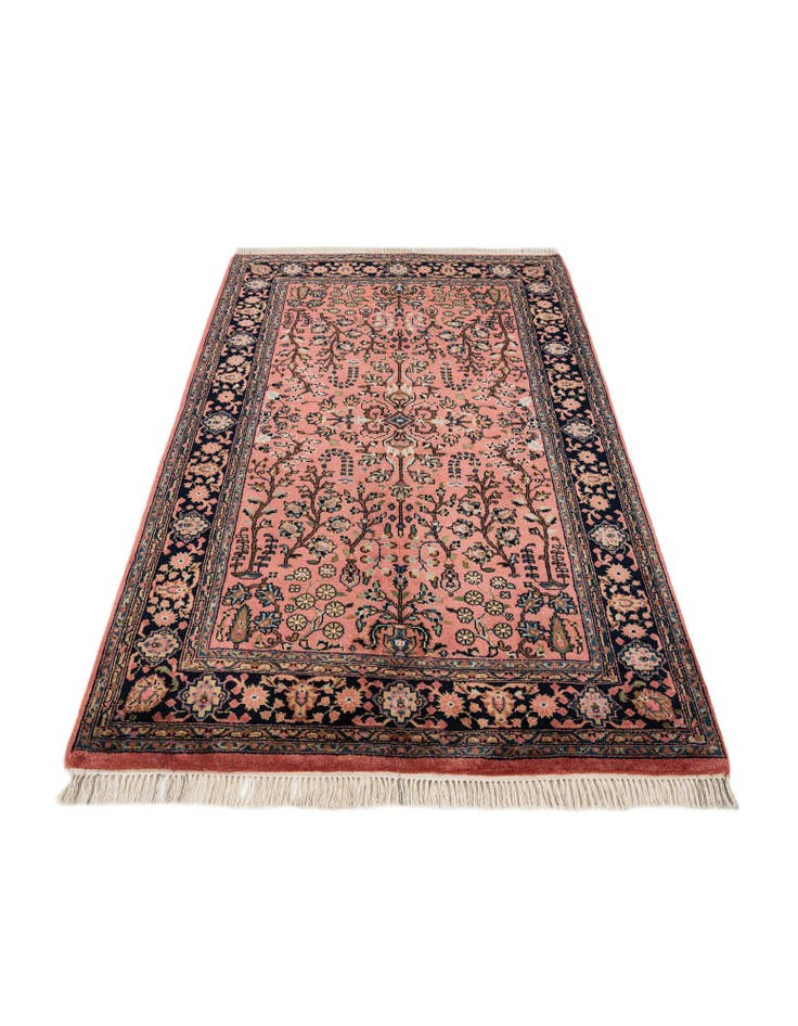 Detail image of  4' 6 x 6' 10  Hand Knotted Sarough Oriental Wool Rug