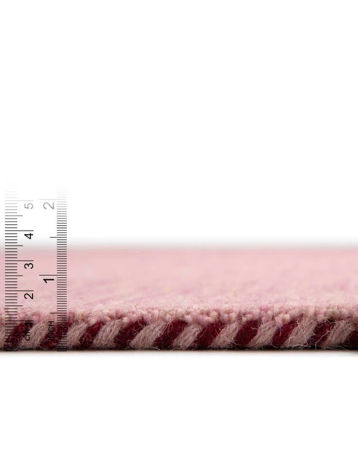 Detail image of  9' 10 x 13'  Hand Knotted Solid Gabbeh Wool Rug