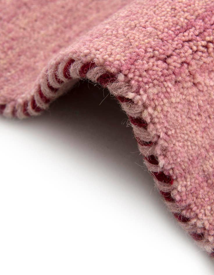 Detail image of  9' 10 x 13'  Hand Knotted Solid Gabbeh Wool Rug