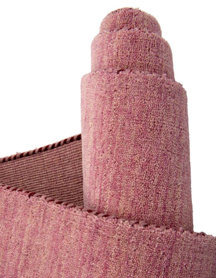 Detail image of  9' 10 x 13'  Hand Knotted Solid Gabbeh Wool Rug