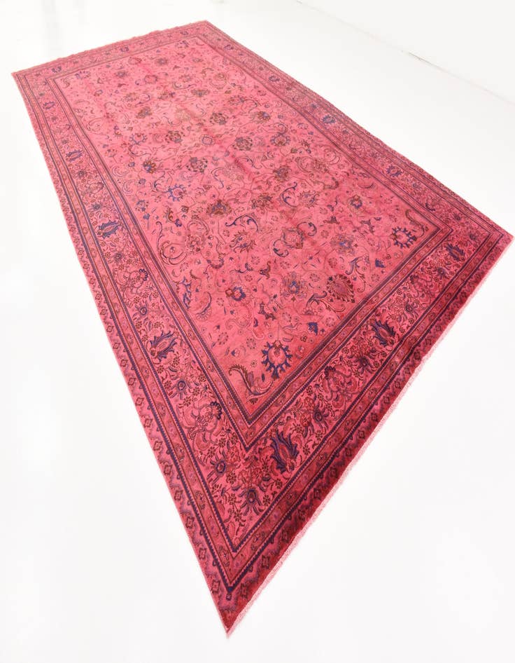 Detail image of  9' 5 x 16' 1  Hand Knotted Tabriz Persian Wool Rug