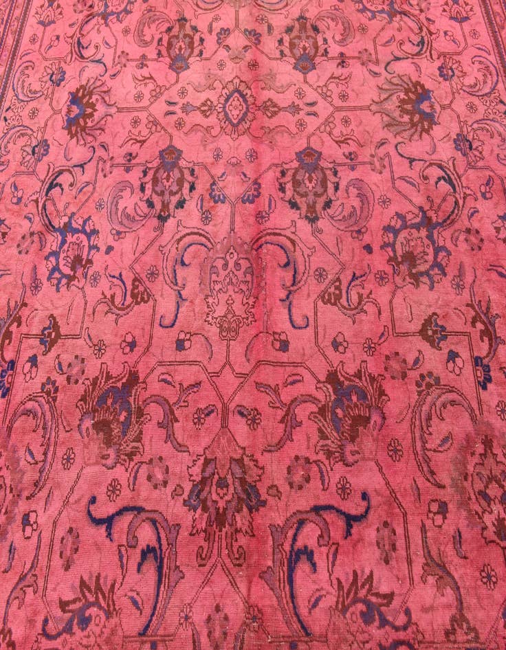 Detail image of  9' 5 x 16' 1  Hand Knotted Tabriz Persian Wool Rug