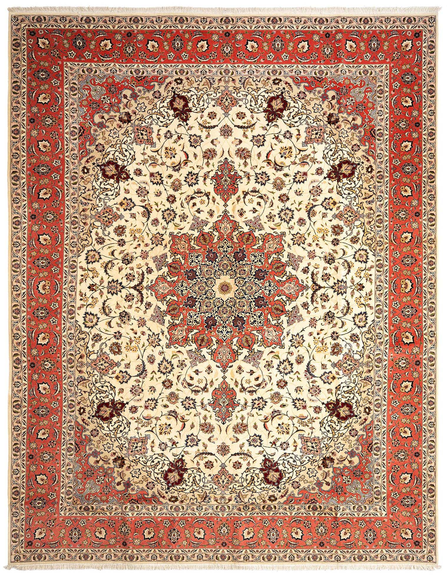 Primary image  9' 11 x 13' 1 Tabriz Wool Rug