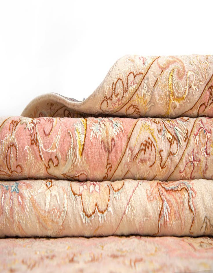 Detail image of  8' x 12'  Hand Knotted Tabriz Persian Rug